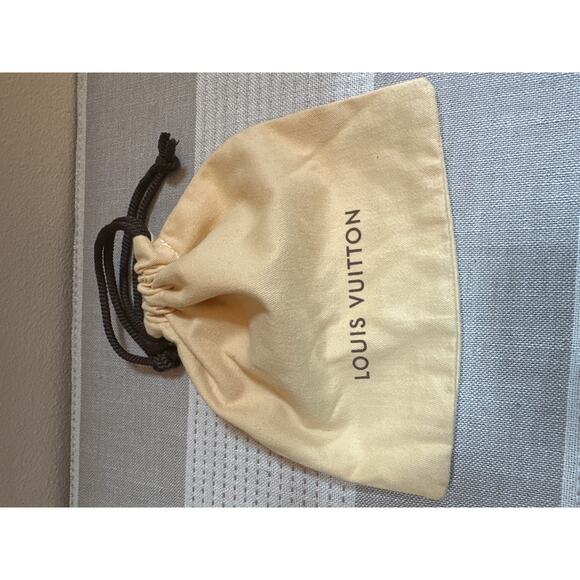 Louis Vuitton Small Dust Cover 8" x 8" Cotton Drawstring top closure - Picture 3 of 4